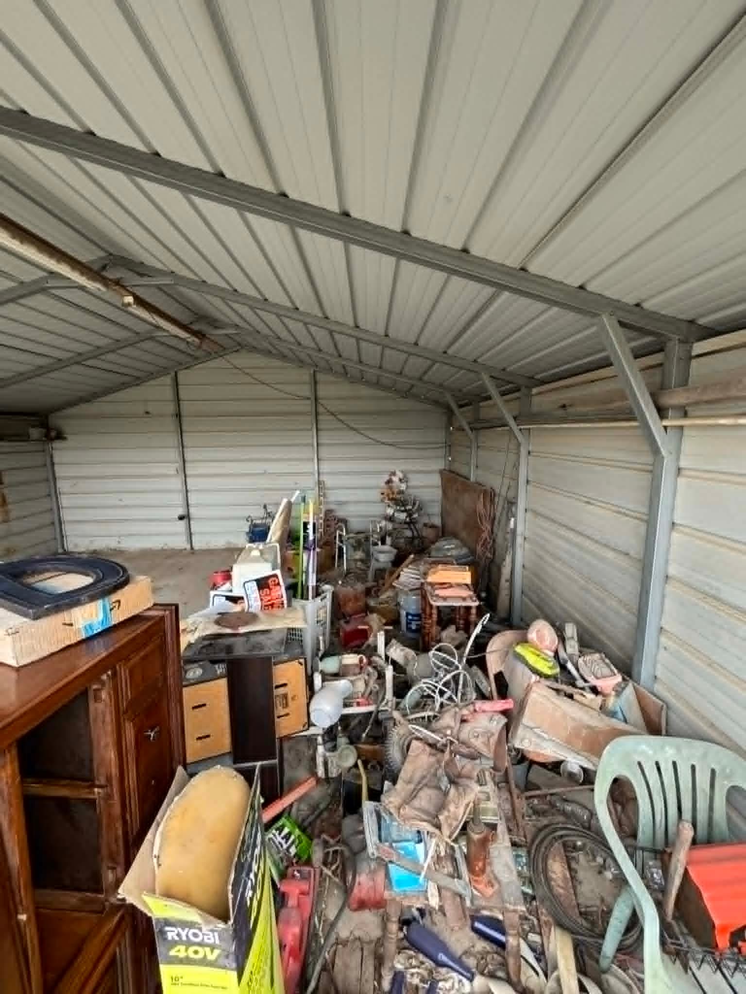 Before: RV Carport Reclaimed