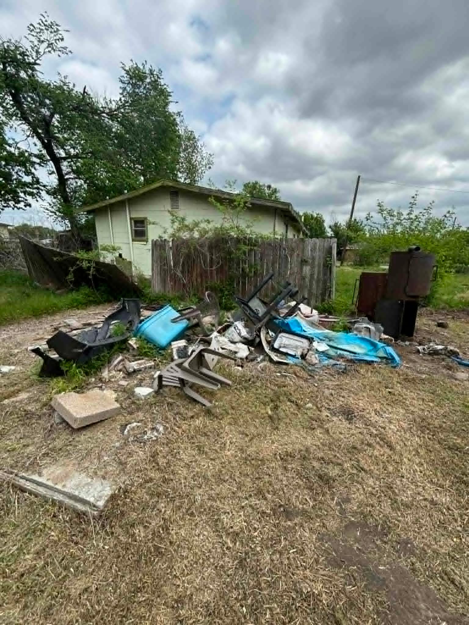 Before: Abandoned Lot Cleanup